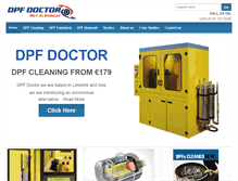 Tablet Screenshot of dpfdoctor.ie